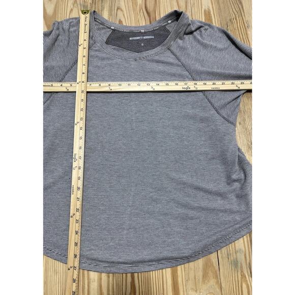 Tommy Hilfiger Sport Oversized Long Sleeve Gray Stripe Size Small - Picture 6 of 8